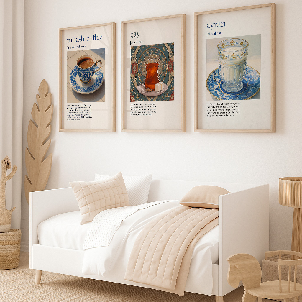 Coffee And Tea Lyrics - Póster de cocina con estampado turco