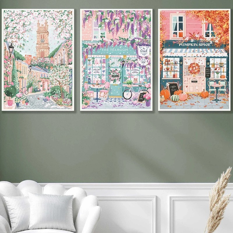 Póster de viaje de París, Lond - Coffee Tea Room reseña y precio
