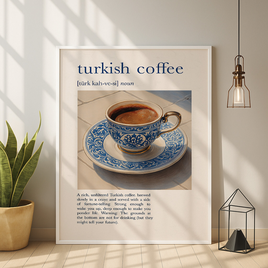 Póster de cocina con estampado - Coffee And Tea Lyrics reseña y precio