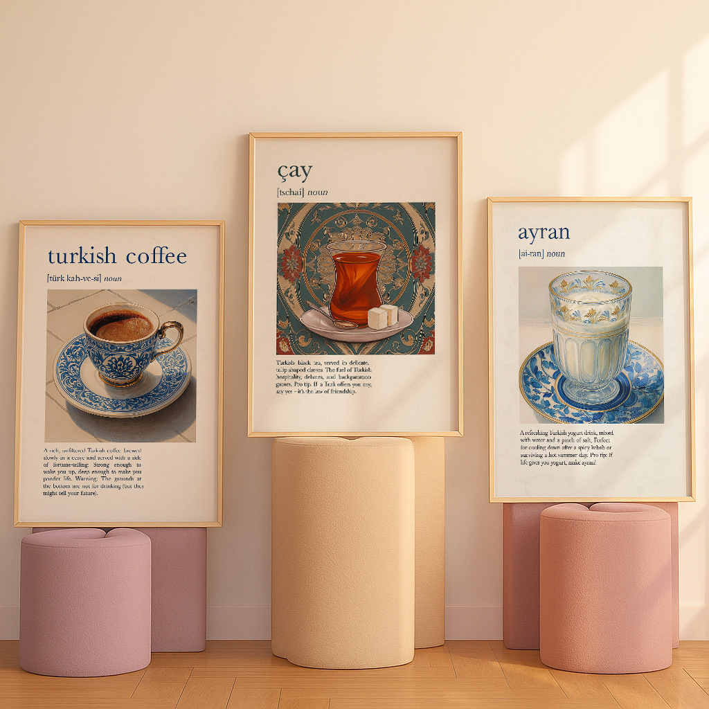 Póster de cocina con estampado - Coffee And Tea Lyrics reseña y precio