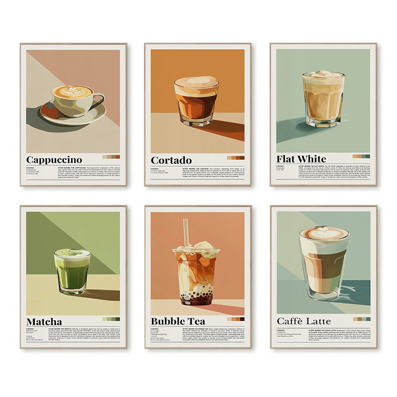 Pósteres Vintage de bebidas y  - Coffee And Tea Lyrics reseña y precio